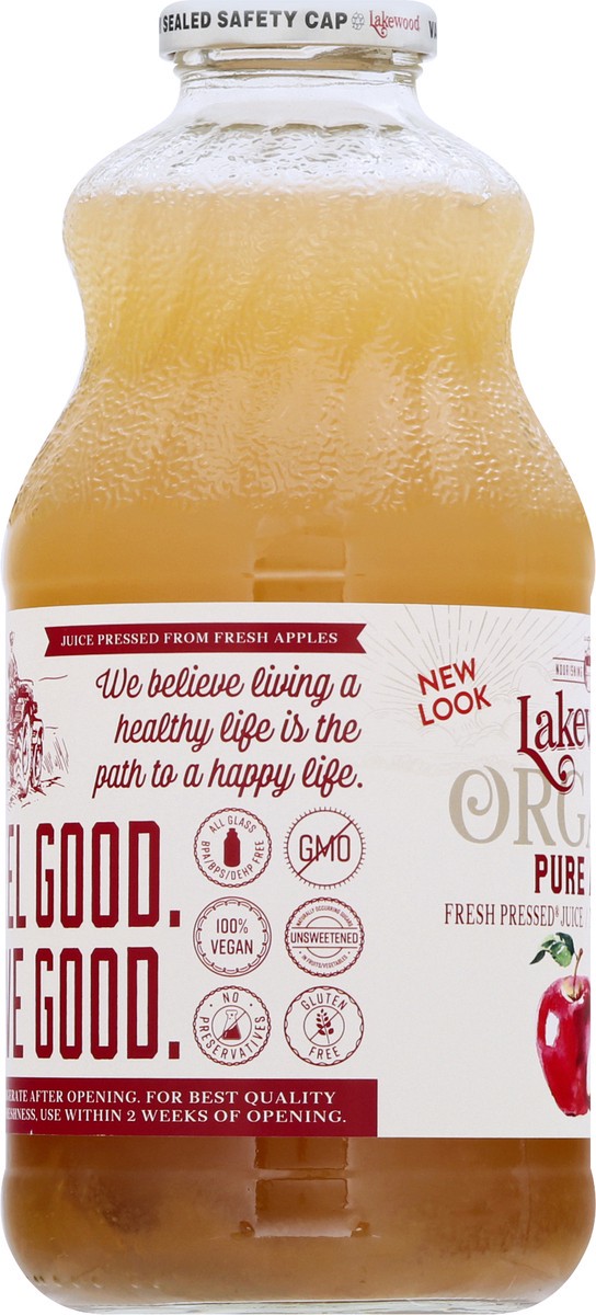 slide 10 of 13, Lakewood Organic Pure Apple Juice, 32 fl oz