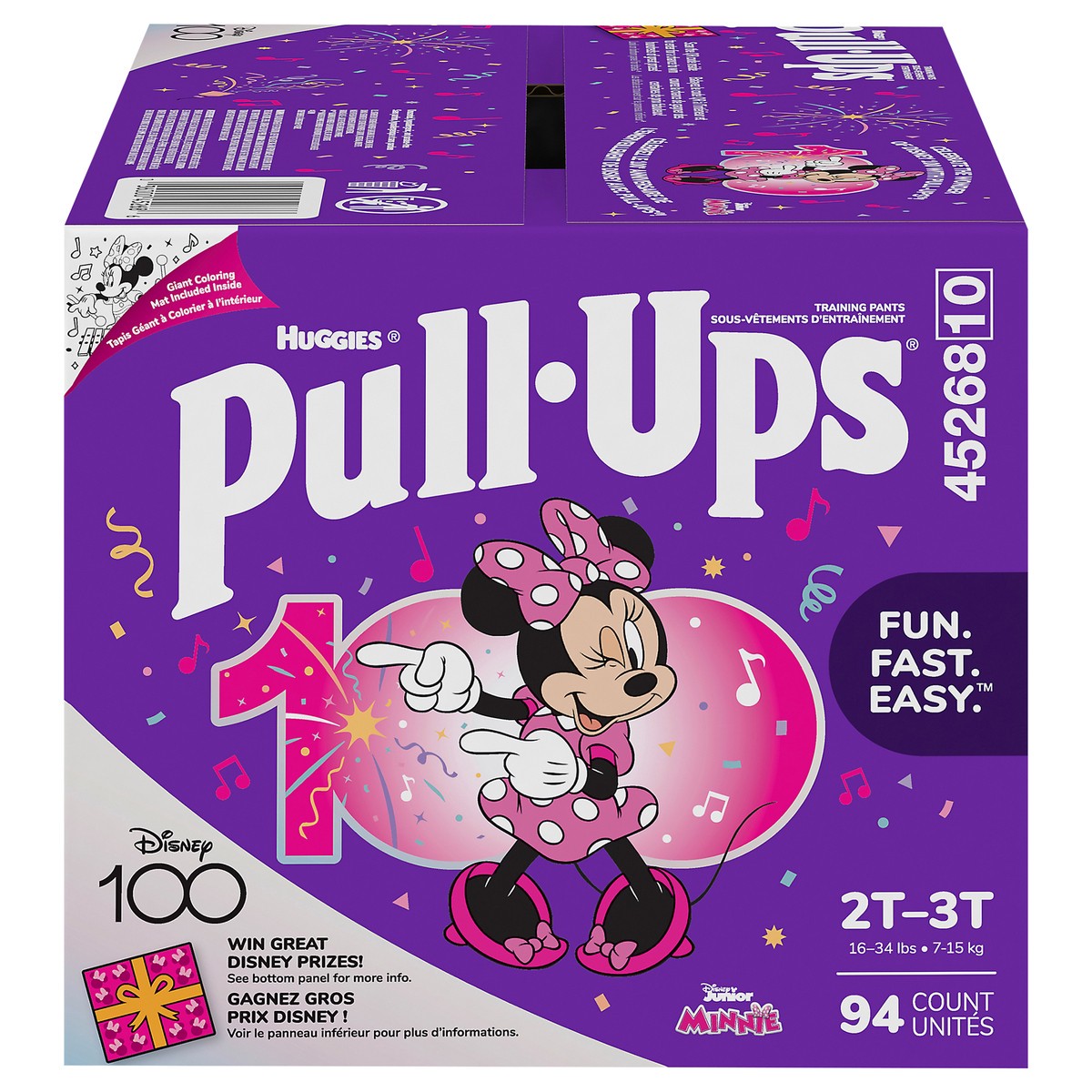 slide 1 of 5, Pull-Ups Girls' Potty Training Pants - 2T-3T - 94ct, 94 ct