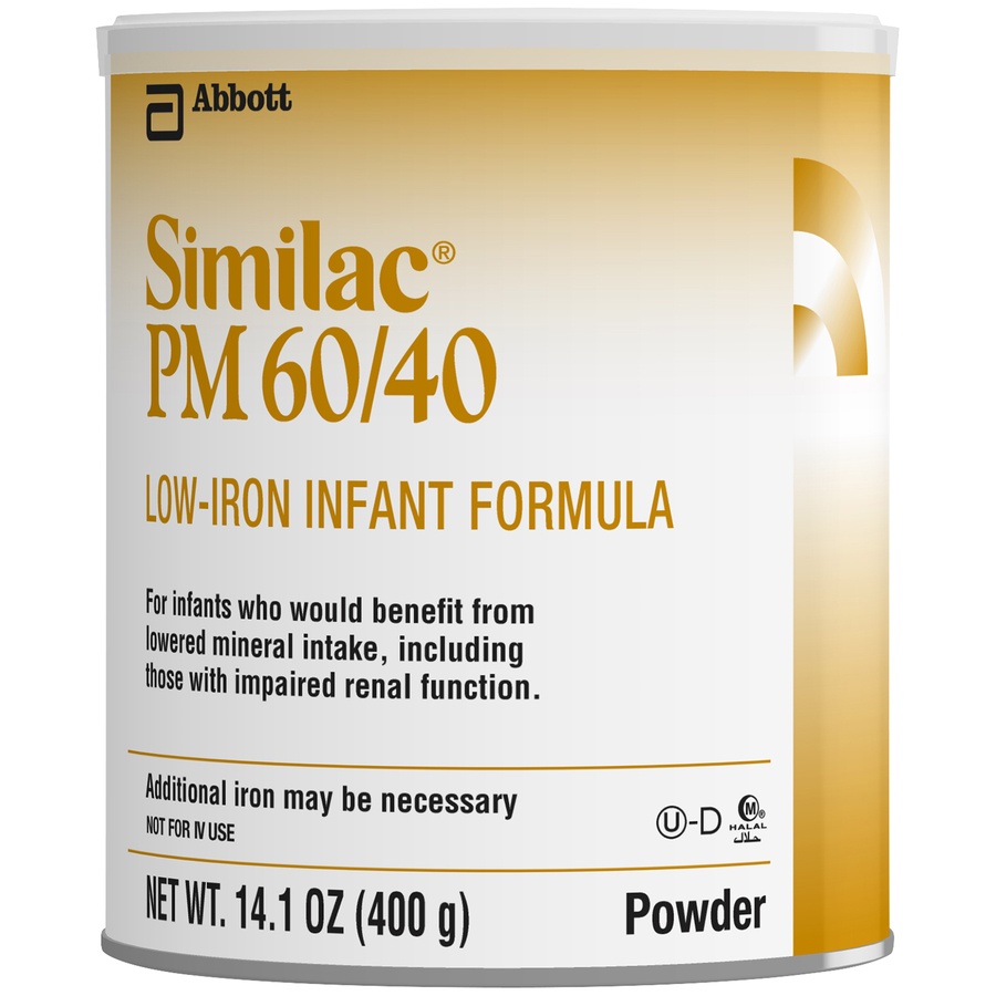 slide 1 of 3, Similac PM 60/40 Low-Iron Powder Infant Formula, 14.1 Ounce, 14.1 oz