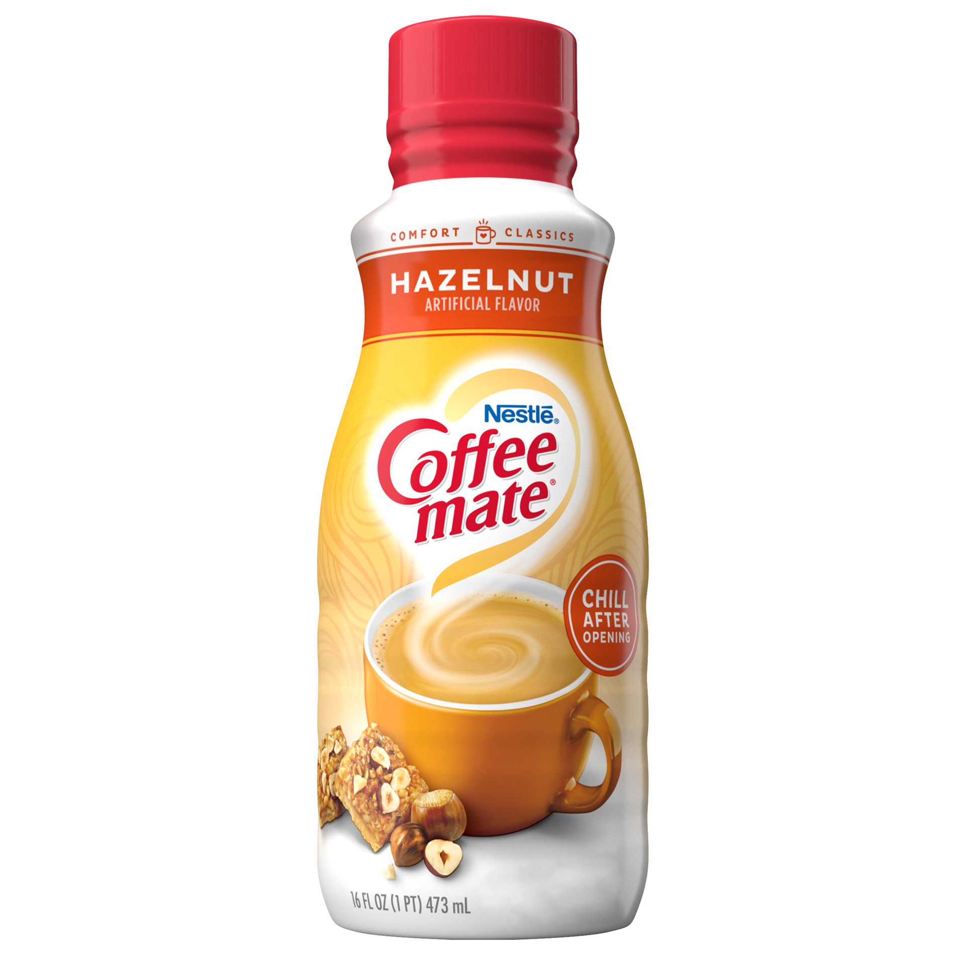 slide 1 of 9, Coffee mate Nestle Coffee mate Hazelnut Liquid Coffee Creamer, 16 oz