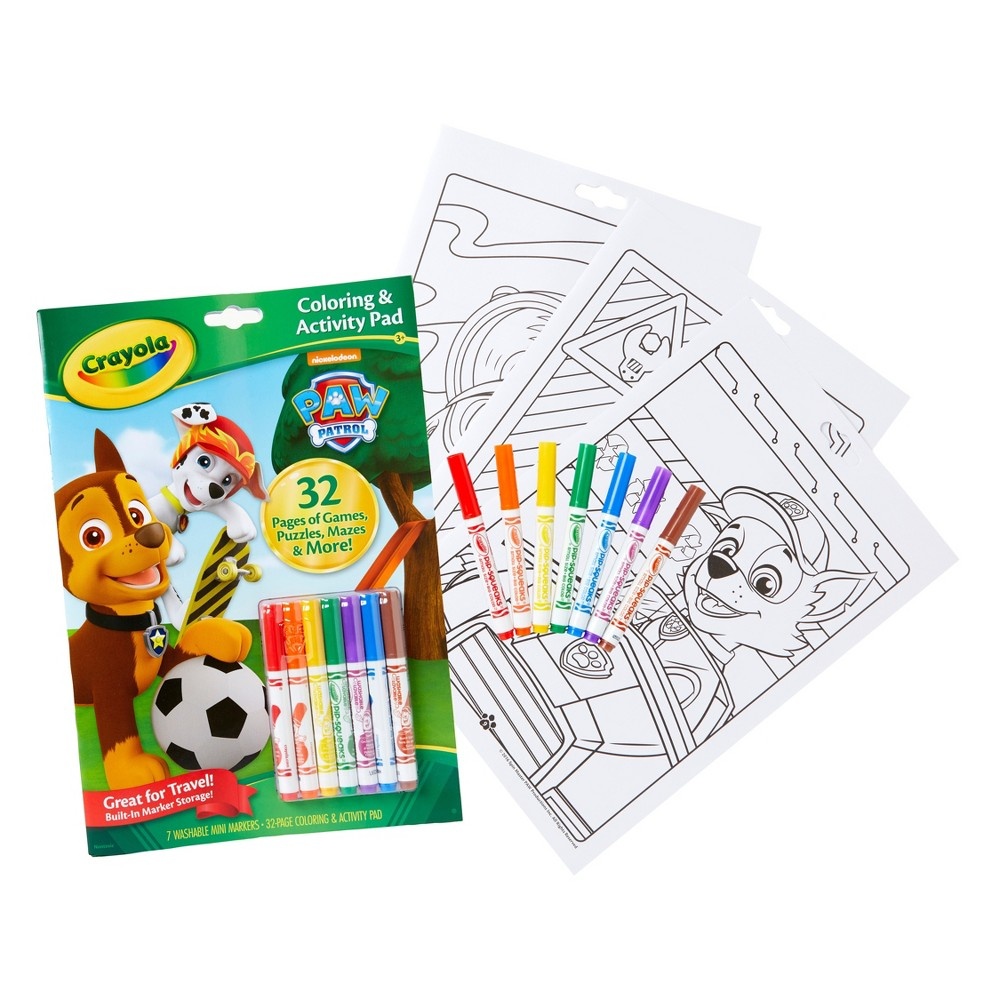 Crayola Paw Patrol Coloring Activity Pad