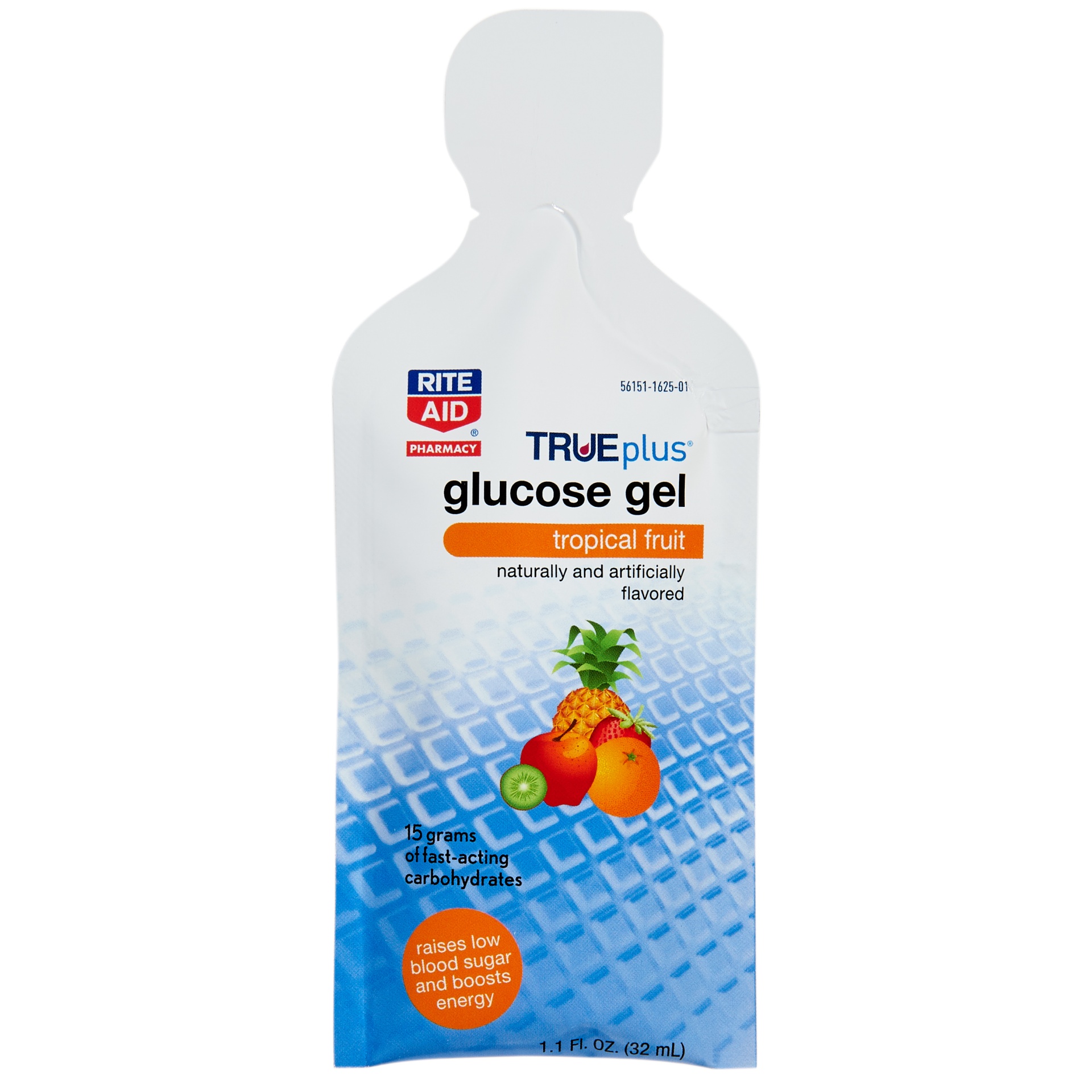 slide 1 of 2, Rite Aid True Plus Glucose Gel, Tropical Fruit, 1.1 fl oz