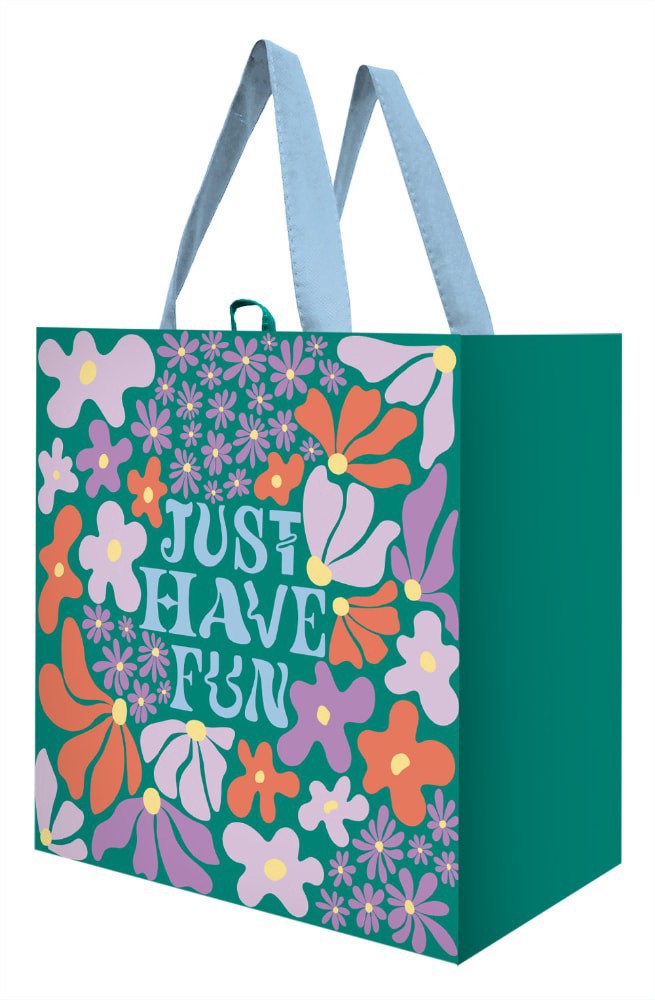 slide 1 of 1, Earthwise Just Have Fun Tote Bag - Floral, 1 ct