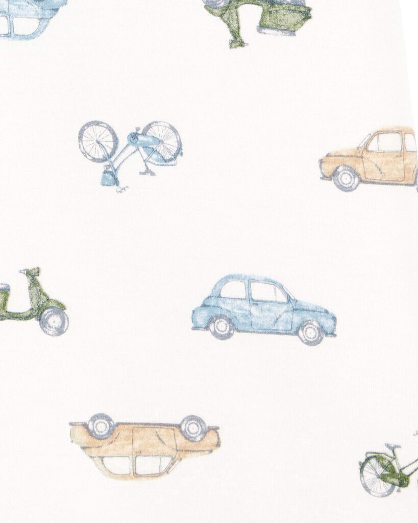 slide 4 of 4, Carter's Baby 2-Way Zip Cars PurelySoft Wearable Blanket Ivory S, 1 ct