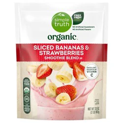 Simple Truth Organic® Sliced Bananas and Strawberries Smoothie Blend