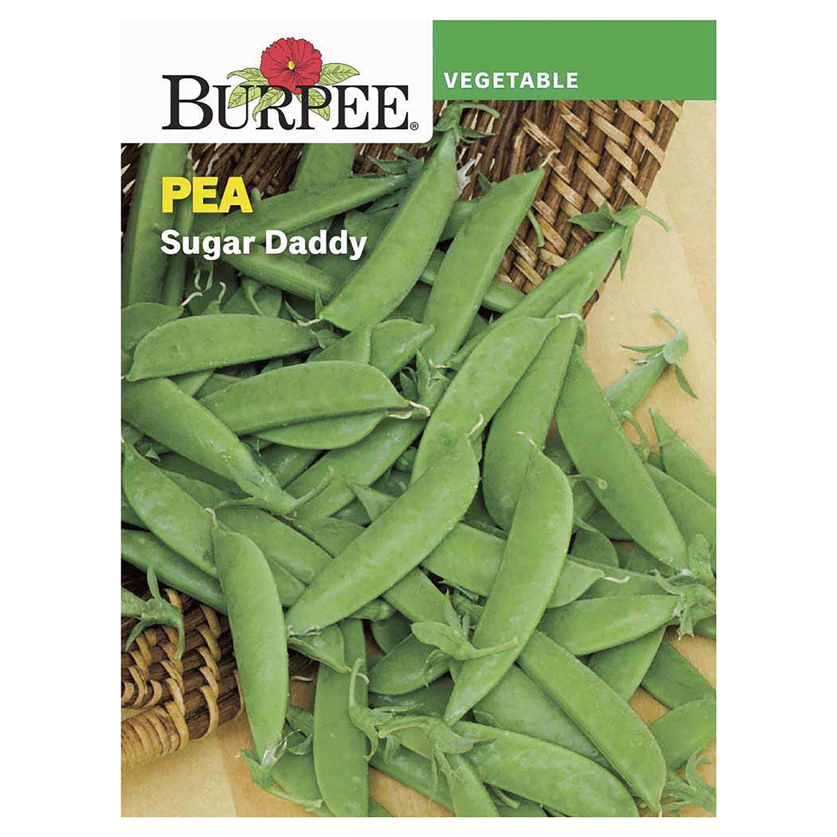 slide 1 of 5, Burpee Heirloom Snap Pea Sugar Daddy Seeds, 1 ct