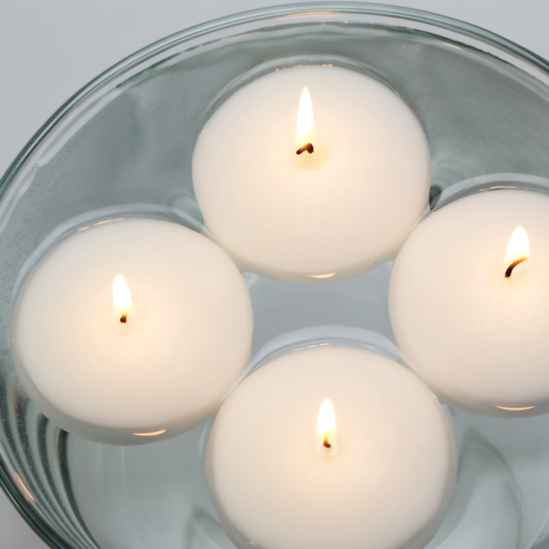 slide 3 of 6, Basic Elements White Floating Candles, 4ct. By Ashland, 4 ct