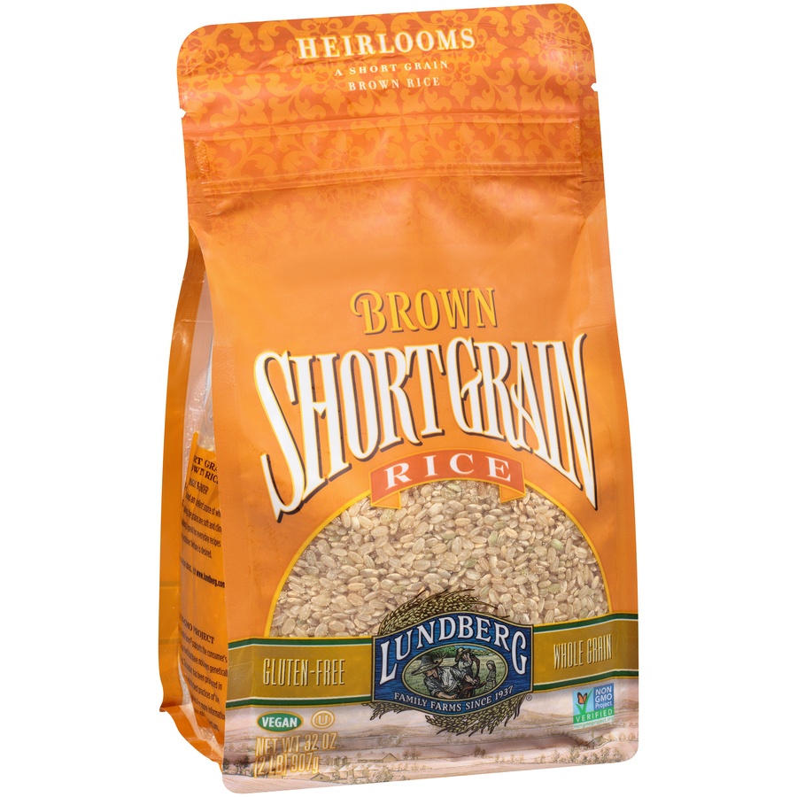 slide 2 of 8, Lundberg Brown Short Grain Rice, 32 oz