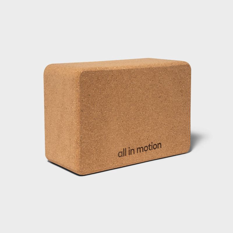 slide 1 of 2, Cork Yoga Block - Brown - All In Motion™: Tan Cork Accessory, 1 ct