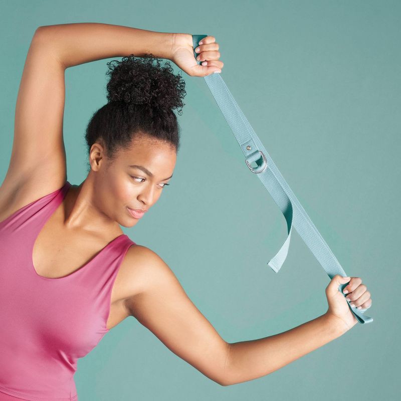 slide 3 of 3, Yoga Strap - All In Motion™: Recycled Polyester Fitness Accessory, 1 ct