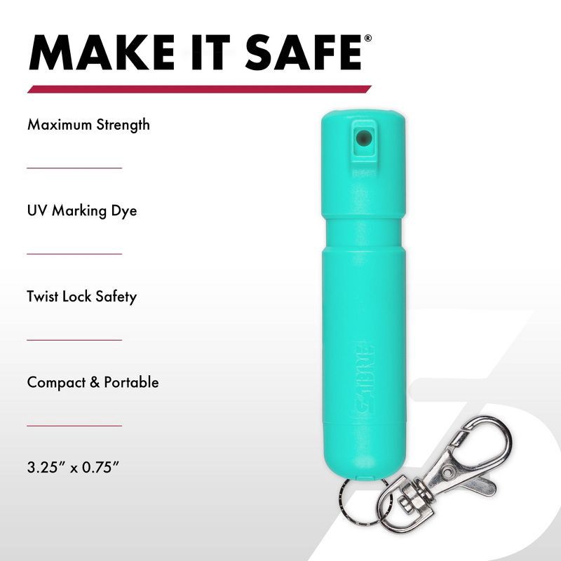 slide 2 of 8, Sabre Mighty Discreet Pepper Spray: Plastic, 0.18 oz, Compact Design, 0.18 oz
