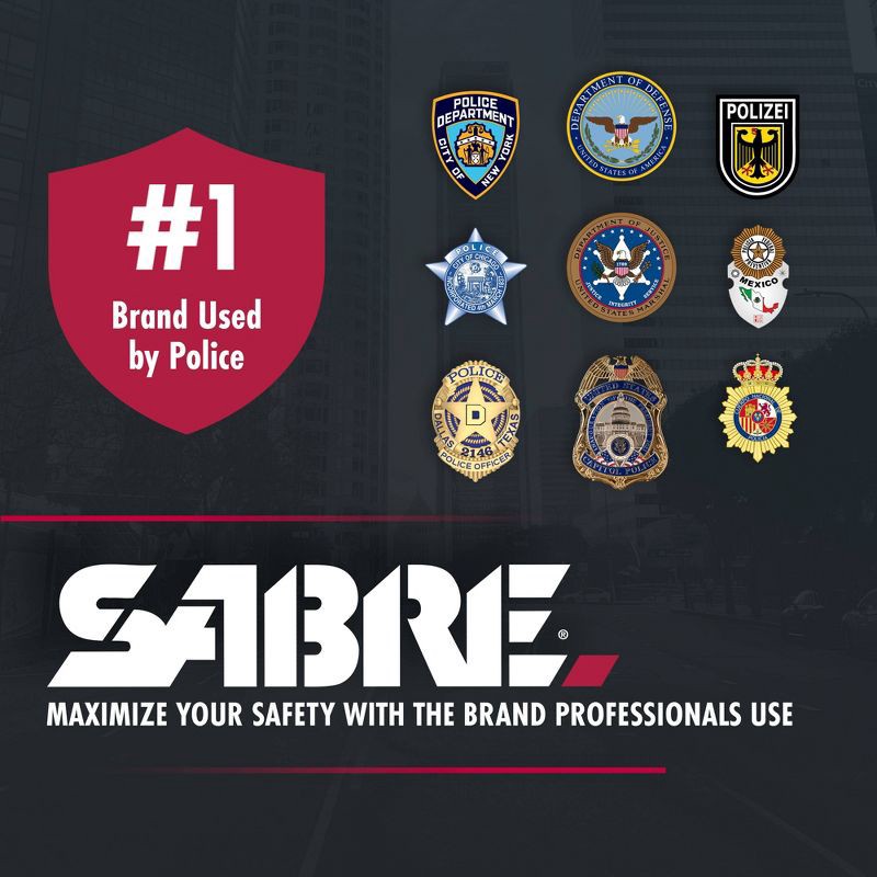 slide 6 of 8, Sabre Mighty Discreet Pepper Spray: Plastic, 0.18 oz, Compact Design, 0.18 oz