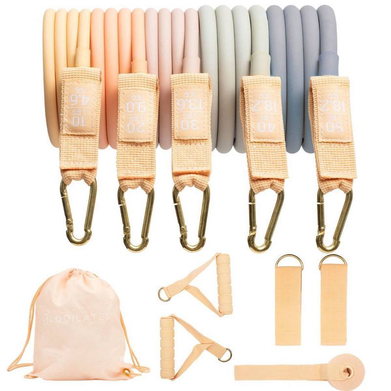 slide 2 of 7, Blogilates Ultimate Toning Tube Kit: TPE Resistance Bands for Legs, Arms, Glutes, 1 ct
