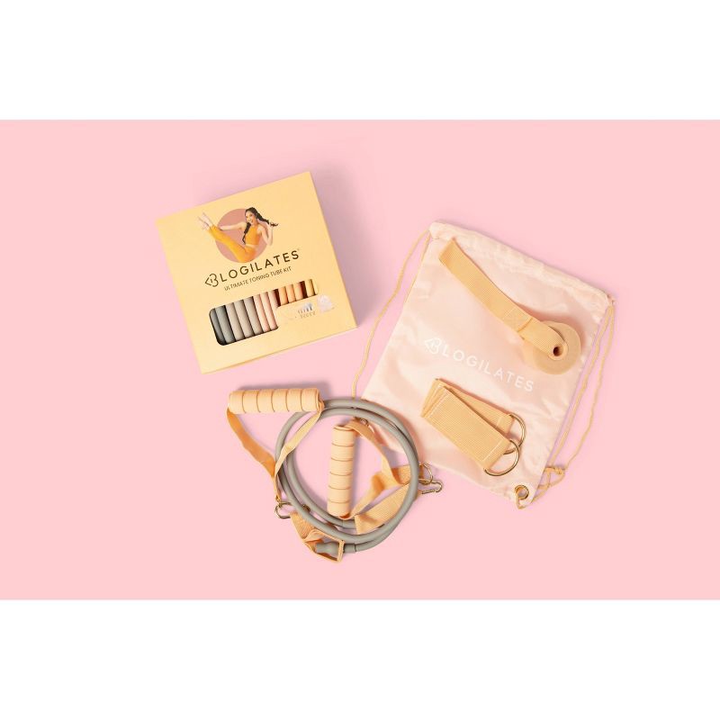 slide 7 of 7, Blogilates Ultimate Toning Tube Kit: TPE Resistance Bands for Legs, Arms, Glutes, 1 ct