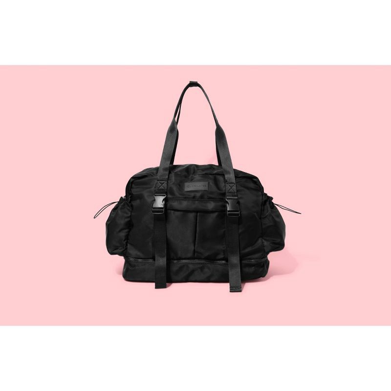 slide 6 of 6, Blogilates Gym Bag - Black: Nylon & Polyester, Zipper Closure, Yoga Mat Holder, 1 ct