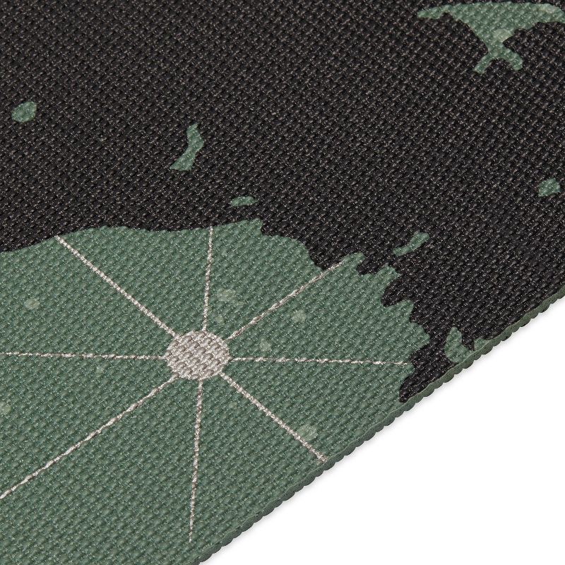 slide 4 of 4, Gaiam Premium Yoga Mat - Luminary Green (6mm): Non-Slip PVC, Tree Pattern, 1 ct