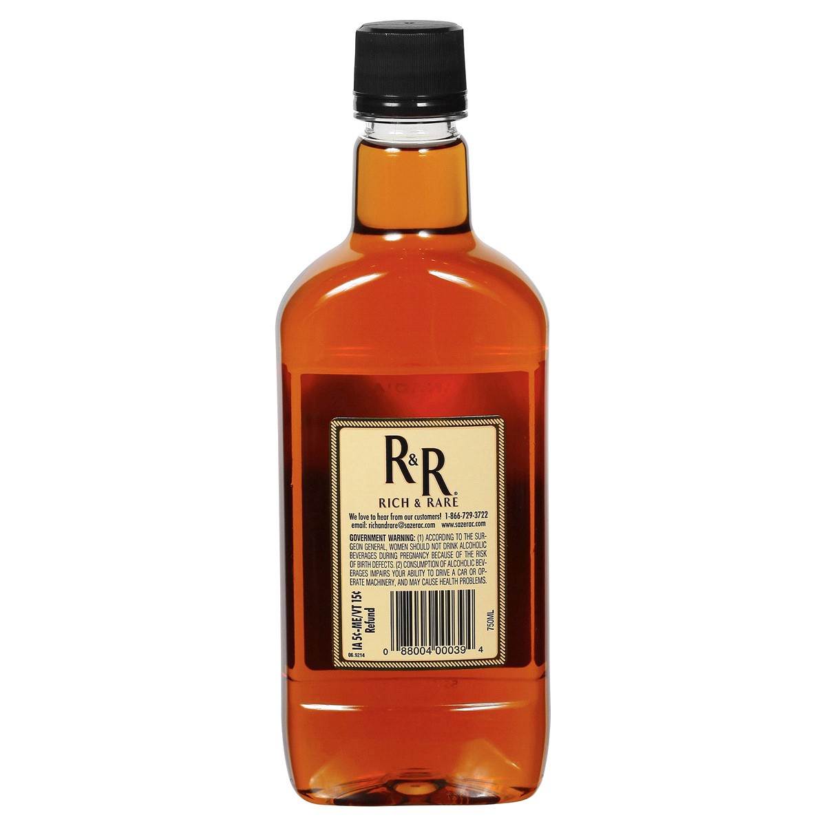 slide 2 of 2, Rich & Rare Reserve Rich And Rare Canadian Whisky, Plastic Bottle 750ml 80 Proof, 750 ml