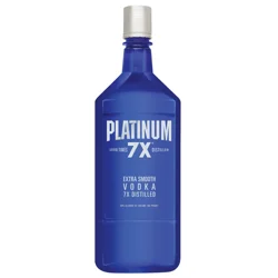 Platinum 7X Seven Times Distilled Extra Smooth Vodka, 1.75l 80 Proof
