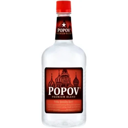Popov Vodka 1.75 L Bottle of Vodka 80 Proof