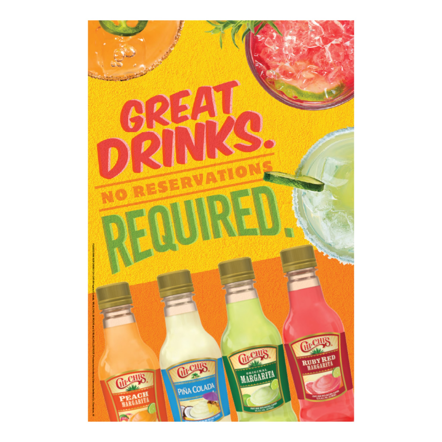 slide 3 of 3, Chi-Chi's Pink Lemonade Margarita Wine Cocktail 187ml 25 Proof, 187 ml