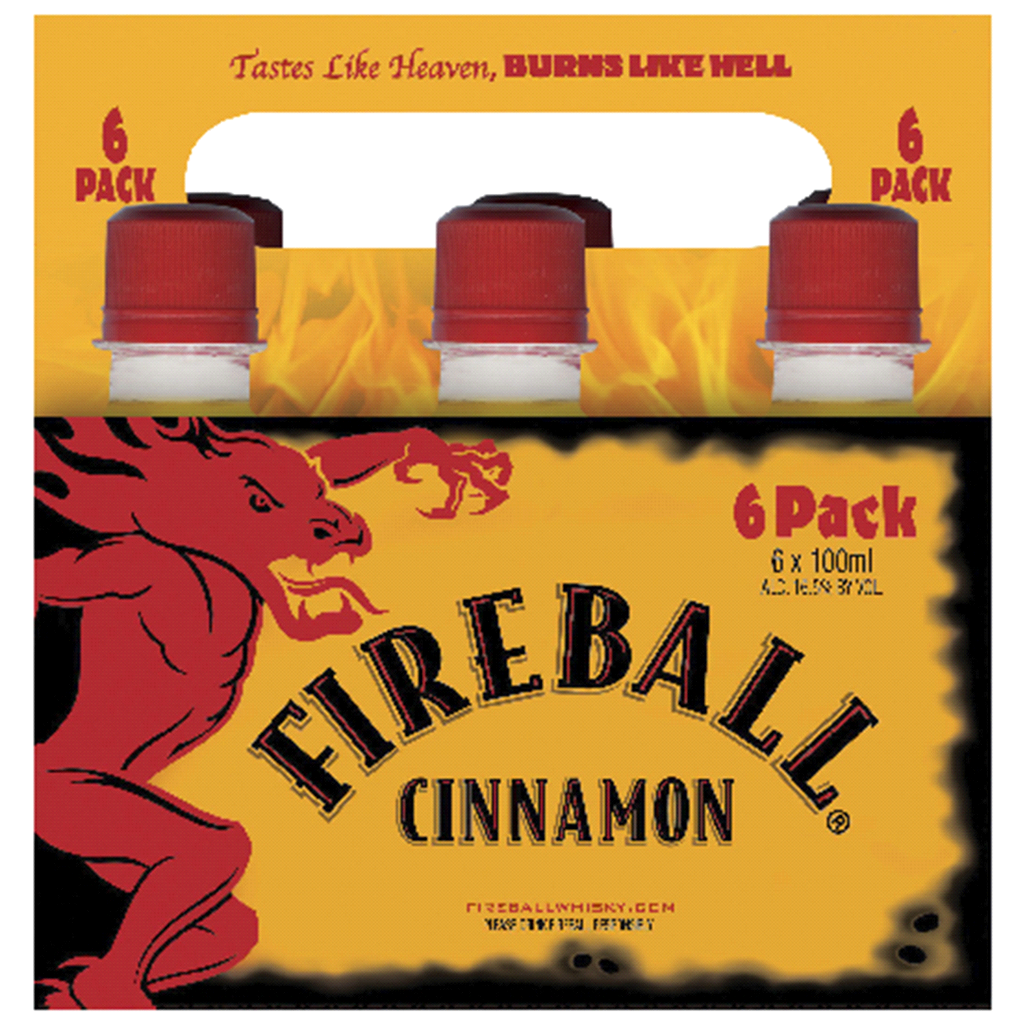 slide 1 of 1, Fireball 8/6pk 100ml, 8/6 ct, 100 ml