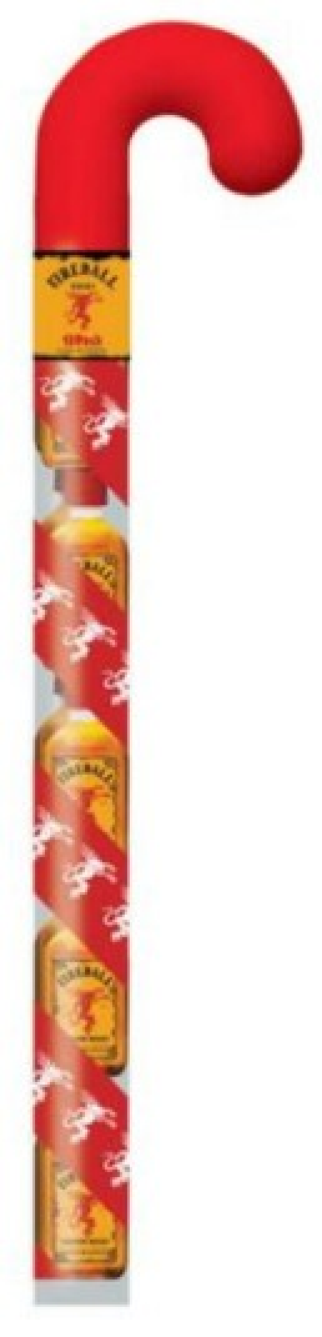 slide 1 of 1, Fireball Candy Cane, 17 oz