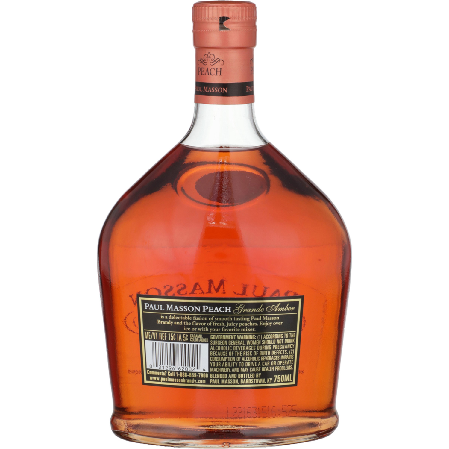 slide 2 of 3, Paul Masson Grand Am Peach Brandy, 750 ml