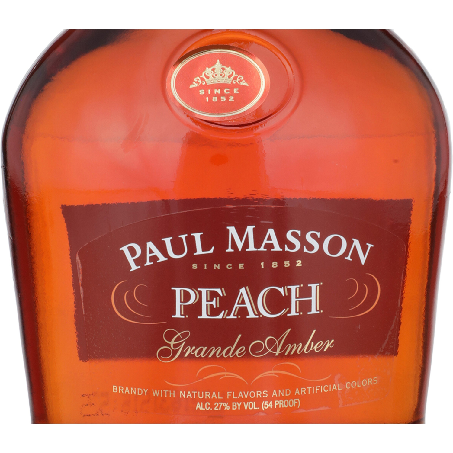 slide 3 of 3, Paul Masson Grand Am Peach Brandy, 750 ml