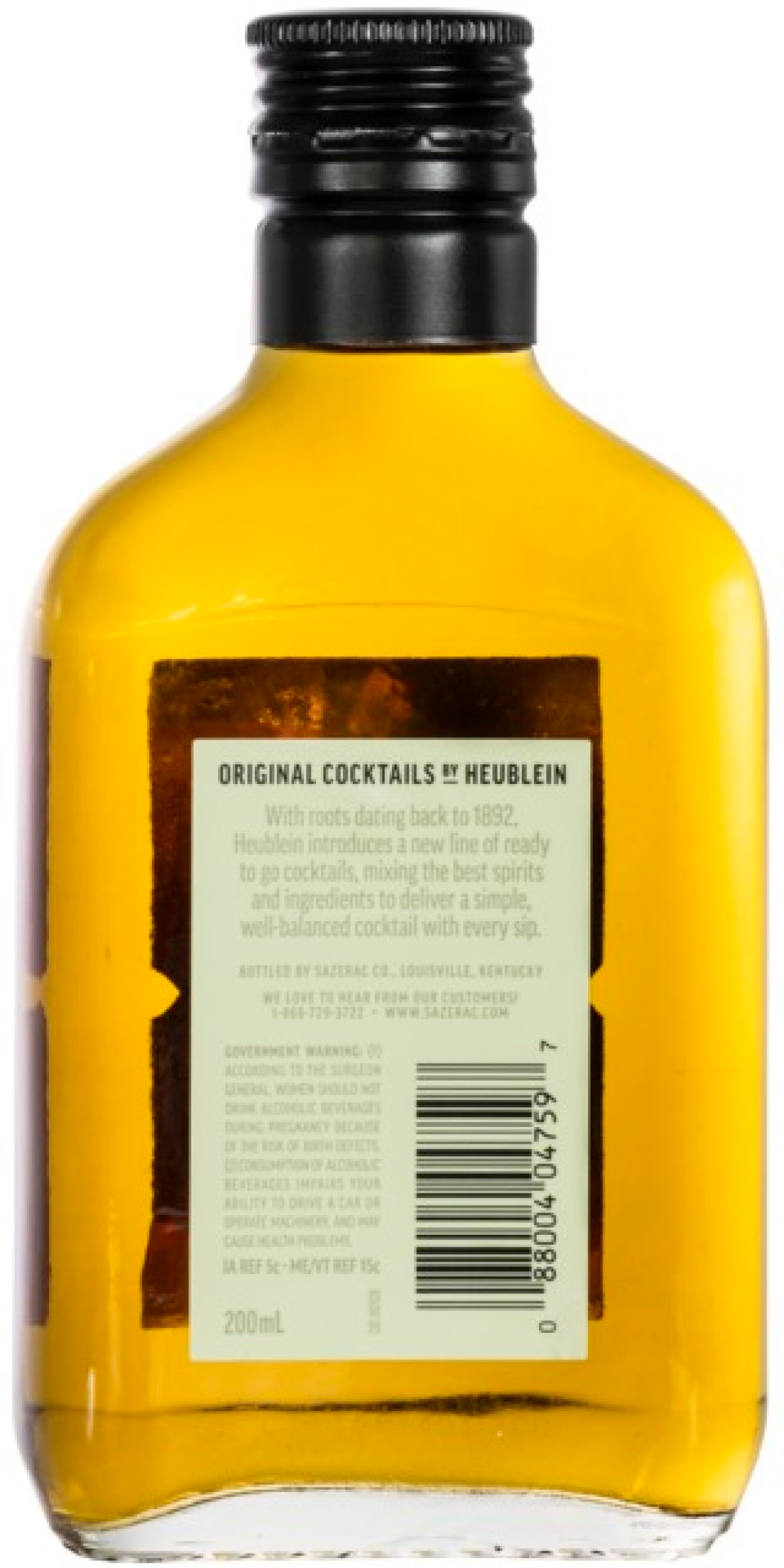 slide 2 of 2, Heublein Original Cocktails by Heublein 1792 Manhattan 200ml 70 Proof, 200 ml