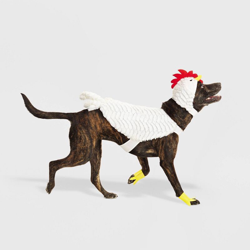 slide 1 of 7, Chicken Full Body Halloween Dog Costume - XL - Boots & Barkley™, XL