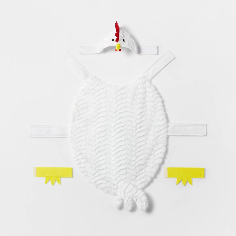 slide 2 of 7, Chicken Full Body Halloween Dog Costume - L - Boots & Barkley™, 1 ct