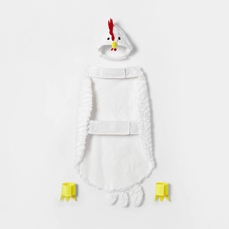 slide 3 of 7, Chicken Full Body Halloween Dog Costume - L - Boots & Barkley™, 1 ct