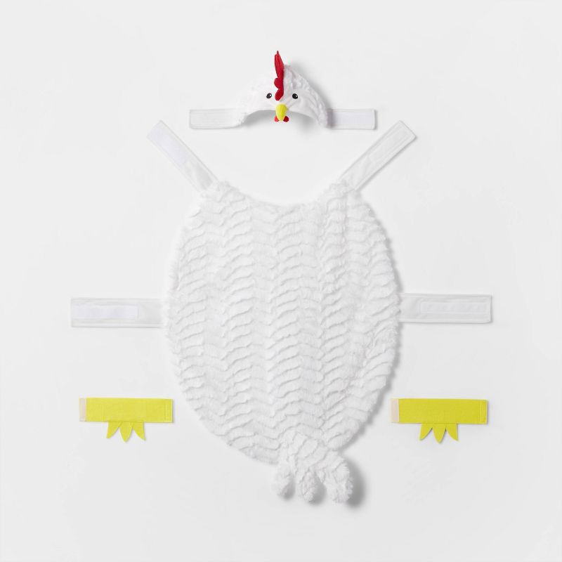 slide 2 of 7, Chicken Full Body Halloween Dog Costume - M - Boots & Barkley™, 1 ct