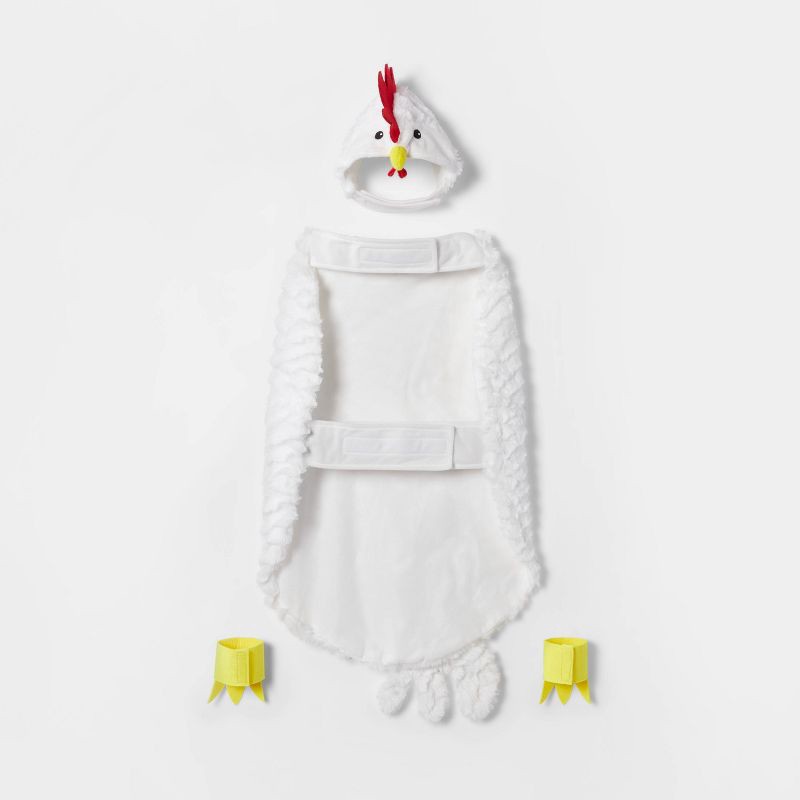 slide 3 of 7, Chicken Full Body Halloween Dog Costume - M - Boots & Barkley™, 1 ct