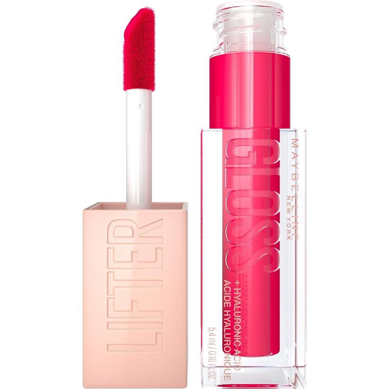 slide 1 of 7, Maybelline Lifter Gloss Plumping Lip Gloss with Hyaluronic Acid - 24 Bubblegum - 0.18 fl oz, 0.18 fl oz