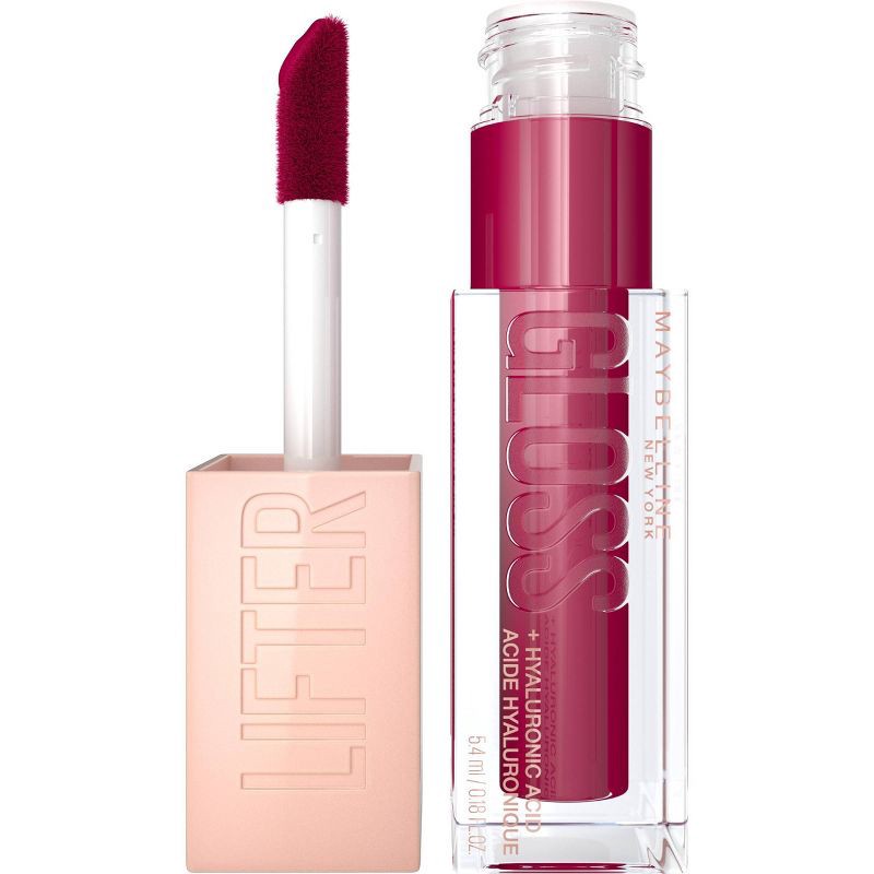 slide 1 of 8, Maybelline Lifter Gloss Plumping Lip Gloss with Hyaluronic Acid - 25 Taffy - 0.18 fl oz, 0.18 fl oz