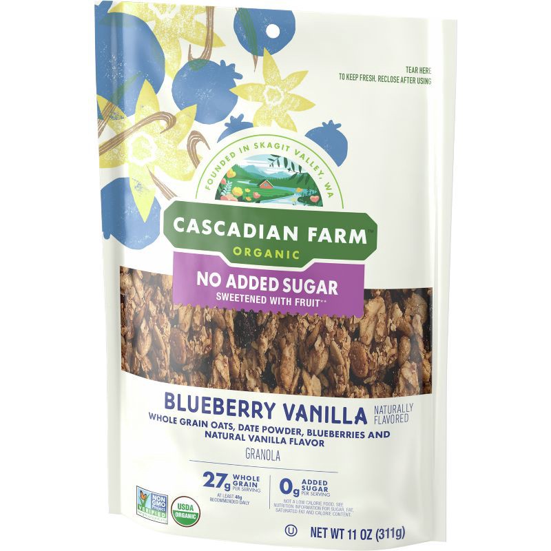 slide 3 of 7, Cascadian Farm Organic Granola Blueberry Vanilla - 11oz, 11 oz