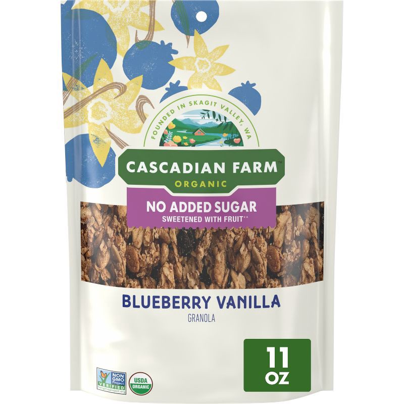 slide 1 of 7, Cascadian Farm Organic Granola Blueberry Vanilla - 11oz, 11 oz