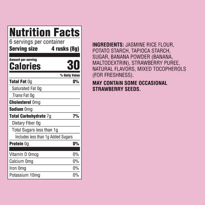 slide 5 of 5, Banana Strawberry Teething Wafers Baby Snacks - 1.76oz/12pk - Good & Gather™, 12 ct; 1.76 oz