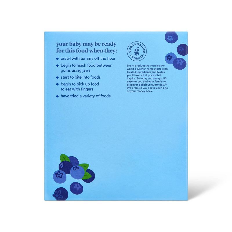 slide 4 of 5, Blueberry Teething Wafers Baby Snacks - 1.76oz/12pk - Good & Gather™, 12 ct; 1.76 oz