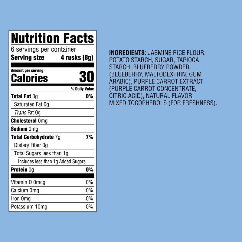 slide 5 of 5, Blueberry Teething Wafers Baby Snacks - 1.76oz/12pk - Good & Gather™, 12 ct; 1.76 oz