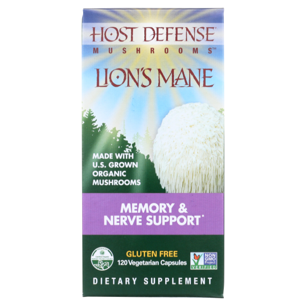 slide 1 of 1, Host Defense Lions Mane Capsules 120 Ct, 120 ct