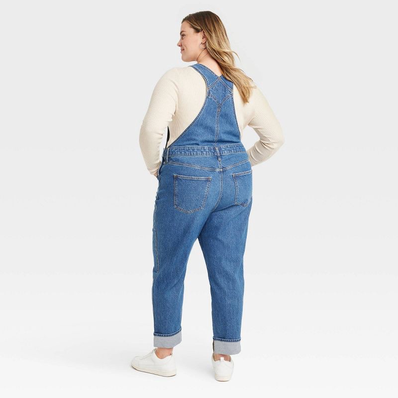 slide 3 of 3, Women's Denim Overalls - Universal Thread™ Medium Wash 17, 1 ct