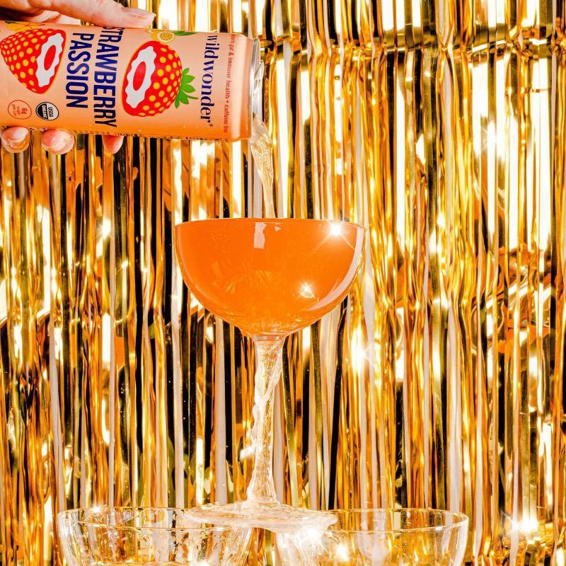 slide 5 of 7, wildwonder Strawberry Passion Organic Prebiotic + Probiotic Sparkling Drink - 12 fl oz, 12 fl oz