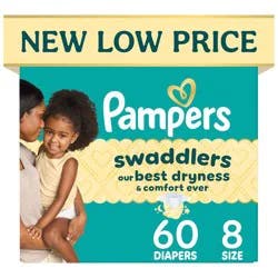 Pampers Swaddlers Sensitive Disposable Diapers - Size 8 - 60ct