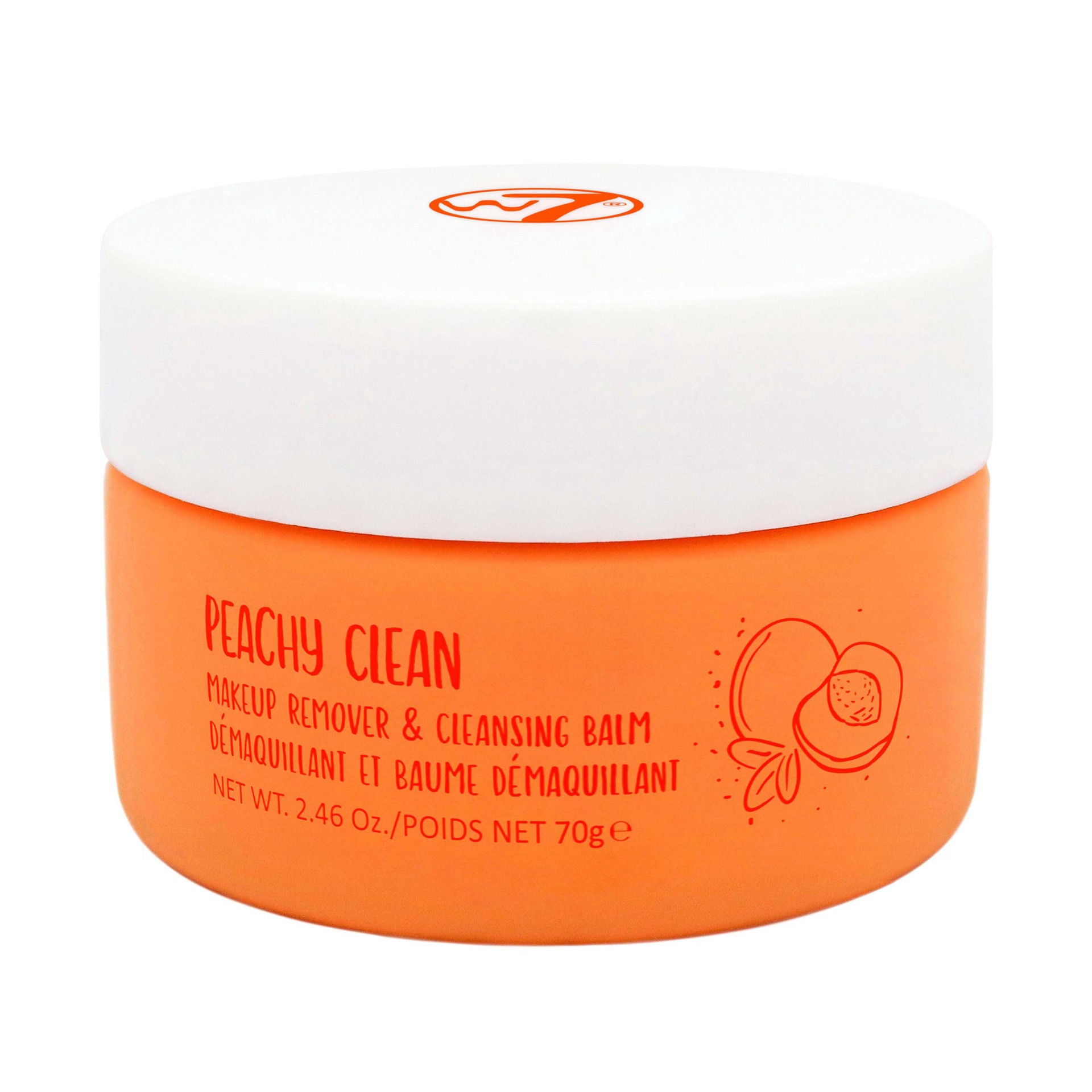 slide 1 of 1, W7 Peachy Clean Makeup Remover & Cleansing Balm, 1 ct