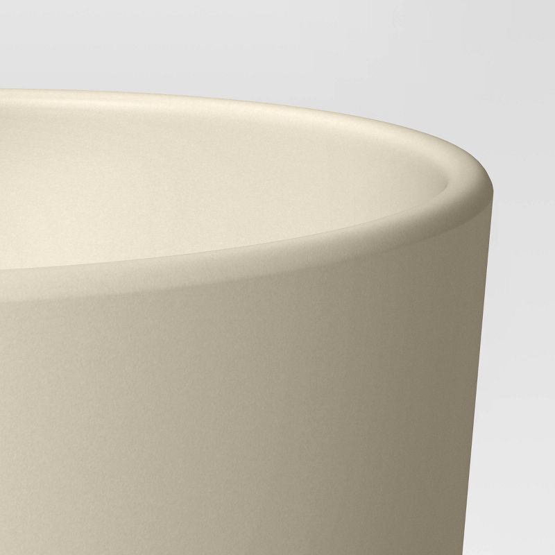 slide 4 of 4, Aesthetic Plastic Indoor Outdoor Planter Pot Sour Cream 6.4"x6.4" - Threshold™, 1 ct