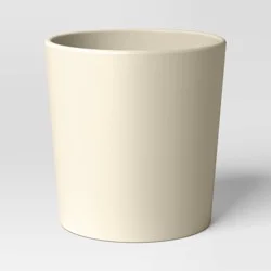 Aesthetic Plastic Indoor Outdoor Planter Pot Sour Cream 6.4"x6.4" - Threshold™