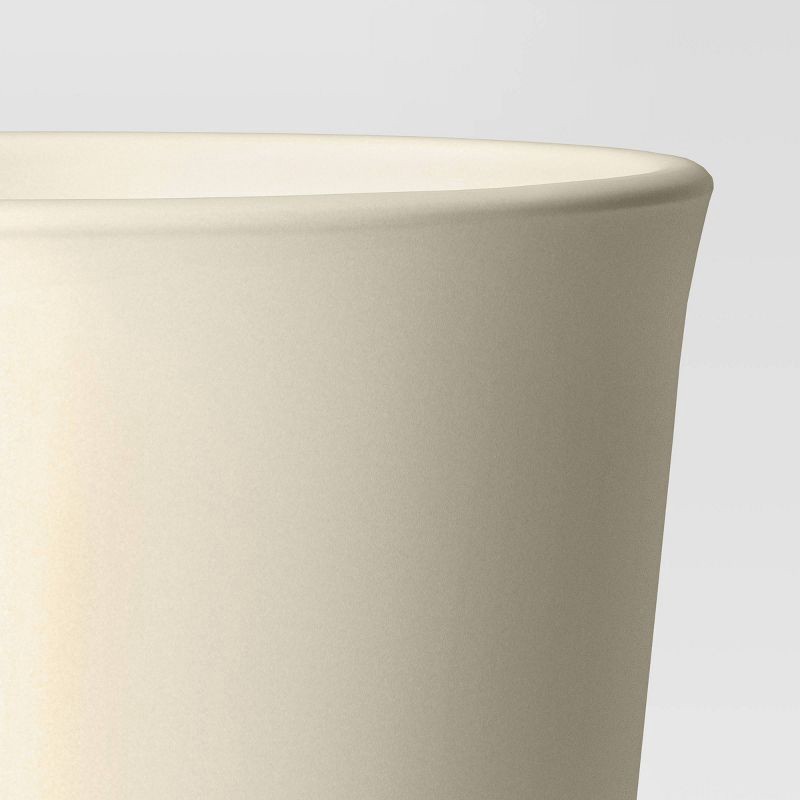 slide 4 of 4, Aesthetic Plastic Indoor Outdoor Planter Pot Sour Cream 10.6"x10.6" - Threshold™, 1 ct