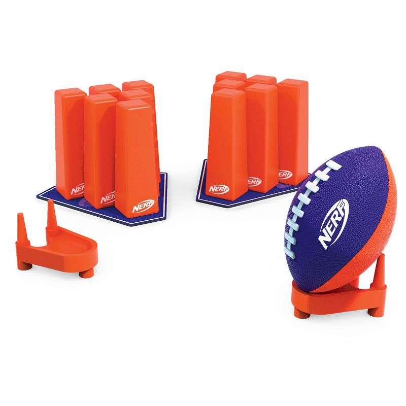 slide 1 of 7, NERF Action Sports Touchdown Strike Toy Football Set - 12pc, 12 ct